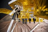 Solar Panels Open on JPL Mars Lander