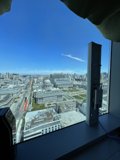 Cityscape View from an Office Window