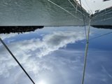 Skyline view from a sailboat