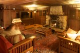 Cozy Living Room with Fireplace and Couch
