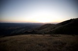 Golden Hour Sunset Over Mount Diablo Valley