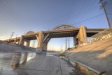 Graffiti-Marred Bridge Over LA River