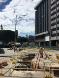 Building Under Construction in the City