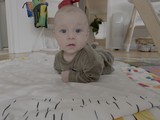 Baby's First Tummy Time on Play Mat