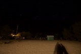 Silhouette under the Starry Sky