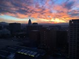 Colorful Sunset over LA Skyline