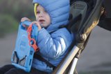 Winter Magic in Blue: A Young Explorer