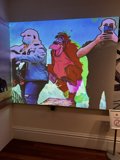 Modern Art Mural on Giant Screen