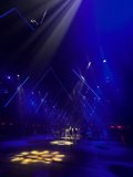 Blue Spotlight on Center Stage