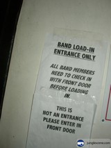 Band-Load Only Sign