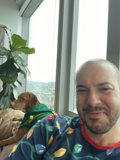 Morning Bliss with My Canine Companion
