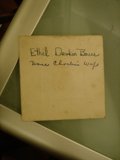Label on a piece of paper