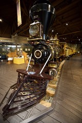 Vintage Steam Locomotive Number 12 on Museum Display