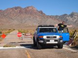 Man and Blue Truck