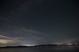 Milky Way and Meteors Over Lake Tahoe