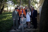 The Truitt Wedding Party on the Steps