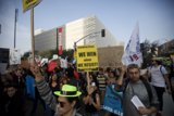 Pre-Coachella Crowd Protests Under Blue Skies