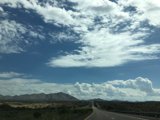 Cloudy Highway in the Mojave Desert