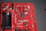 Red Circuit Board Ready to Roll