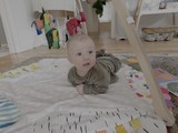 Baby's Playtime in Modern Nursery Setup