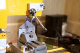Industrial Lathe in a Manufacturing Plant