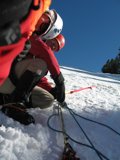 Red Jacket on the Slopes