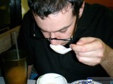 Man Enjoying his Meal