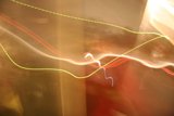 Blurred Figure in Red