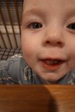 Sunshine Smile in the Crib