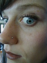 Nose Piercing Close Up