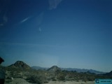 Desert Scenery from Inside a Car