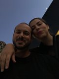 Smiling Couple in Front of a Los Angeles Building