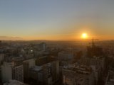Sunset over Los Angeles Skyline
