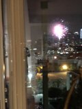 Fireworks Illuminate the Cityscape from Above
