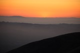 Golden Hour Dissolves Beyond Layered California Ridgelines
