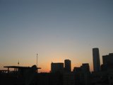 City Sunset Silhouette