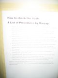 Instructions for Checking Trash