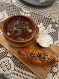 Satisfying Soup and Bread Spread