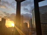Golden Hour View from the City Window