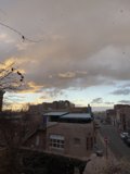 Sunset View from a Small-Town Window