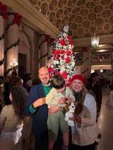 Family Christmas Celebration in Grand Historic Hall