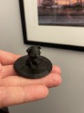 Black Dog on a Plate