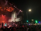Rocking Out Under the Urban Night Sky