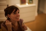 Penelope's Joyful Moment at Gallery Opening