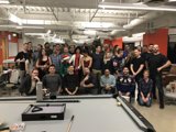 Group Shot by the Pool Table