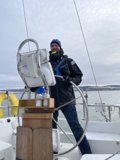 Captain Dave at the Helm