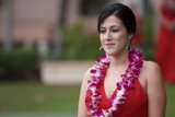 Hawaiian Bride with Lei Lei