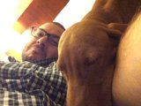 Cozy Nap with My Furry Friend