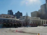 Urban Parking Lot with Office Building