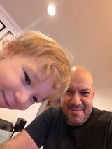 Motion Blur Selfie with Two People Indoors